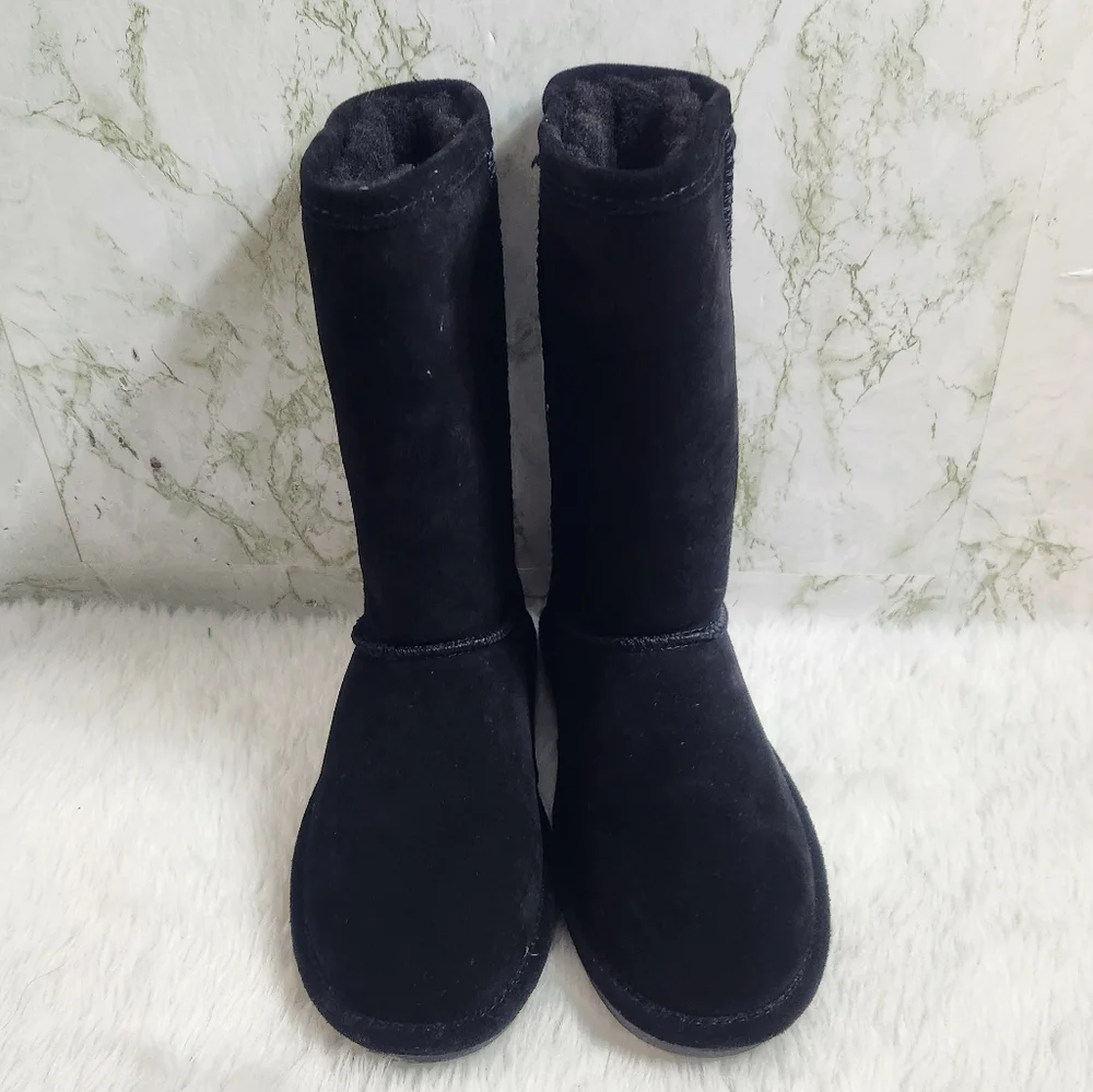 BEARPAW EVA Black Suede Boots